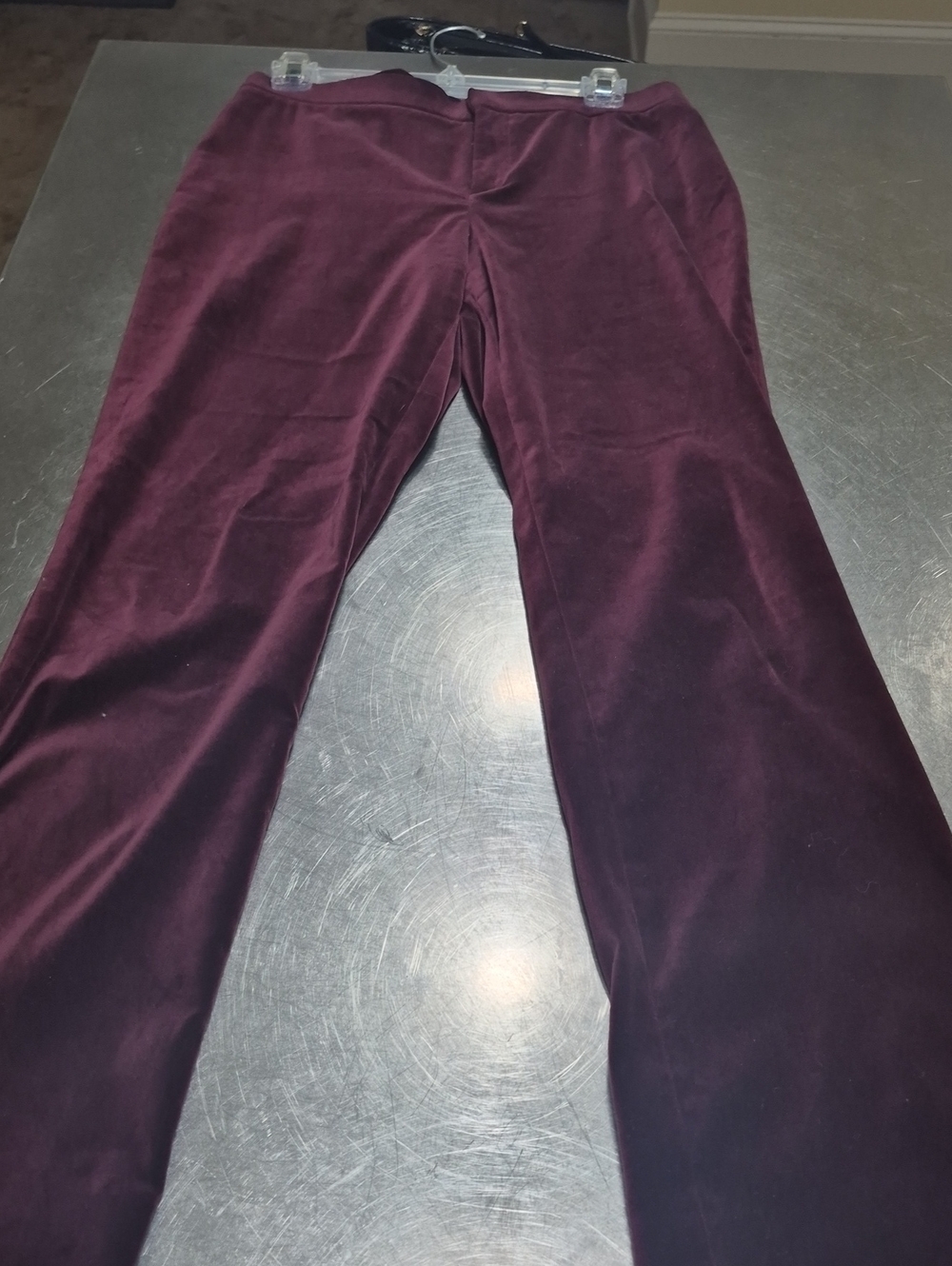 vintage Ralph Lauren Deep Purple Velvet Trousers 8P